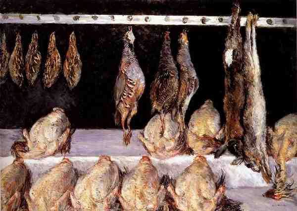 Caillebotte Gustave Display Of Chickens And Game Birds 5 A4 Photo Print