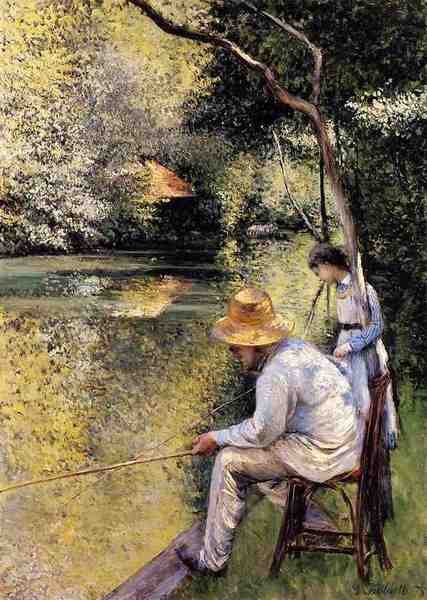 Caillebotte Gustave Fishing 5 A4 Photo Print
