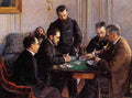 Caillebotte Gustave Game Of Bezique 5 A4 Photo Print