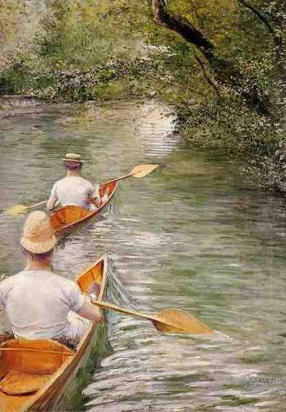 Caillebotte Gustave Perissoires Aka The Canoes 5 A4 Photo Print