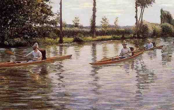 Caillebotte Gustave Perissoires Sur L Yerres Aka Boating On The Yerres 5 A4 Photo Print