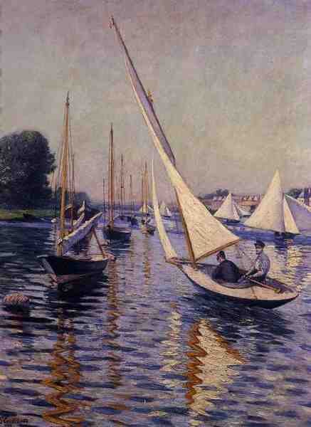 Caillebotte Gustave Regatta At Argenteuil 5 A4 Photo Print