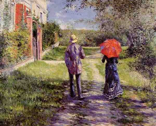 Caillebotte Gustave Rising Road 5 A4 Photo Print