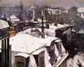 Caillebotte Gustave Rooftops Under Snow 5 A4 Photo Print