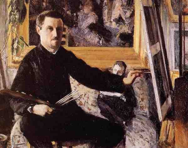 Caillebotte Gustave Self Portrait With Easel 5 A4 Photo Print