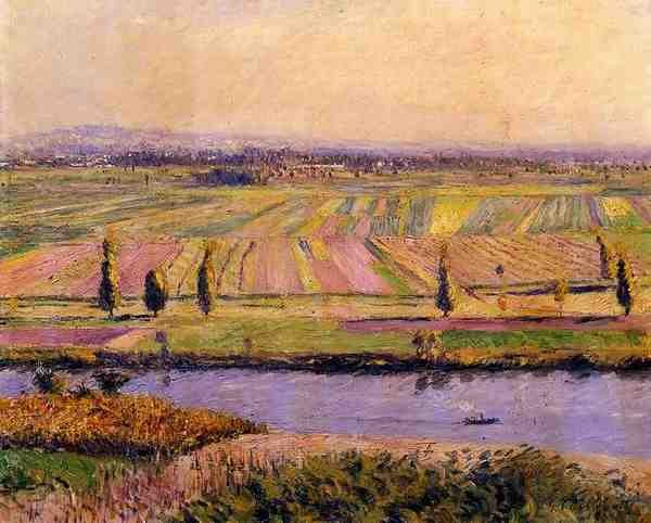 Caillebotte Gustave The Gennevilliers Plain Seen From The Slopes Of Argenteuil 5 A4 Photo Print