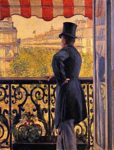 Caillebotte Gustave The Man On The Balcony2 5 A4 Photo Print