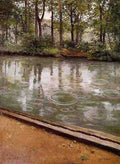 Caillebotte Gustave The Yerres Rain Aka Riverbank In The Rain 5 A4 Photo Print