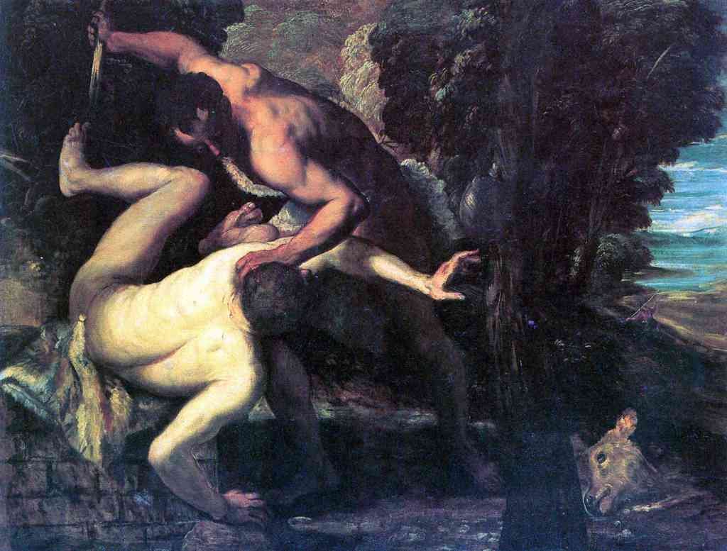 Cain And Abel Tintoretto A4 Photo Print