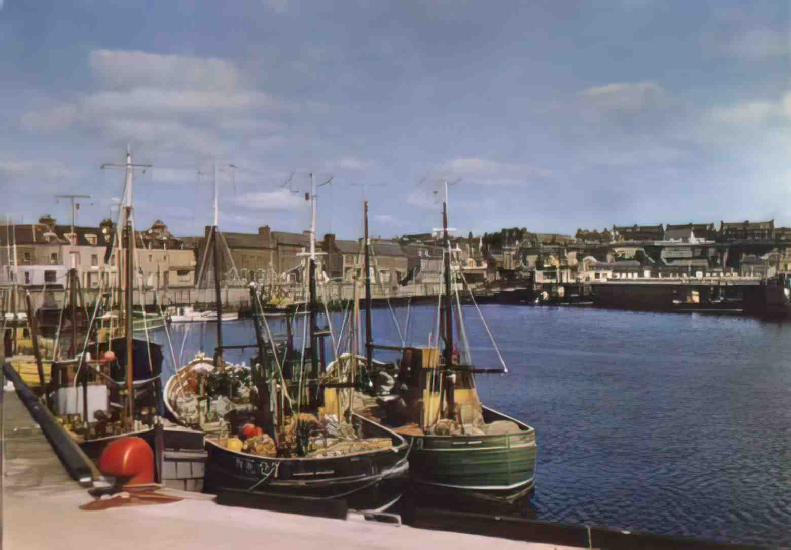 Caithness Wick Harbour Vintage A4 Photo Print