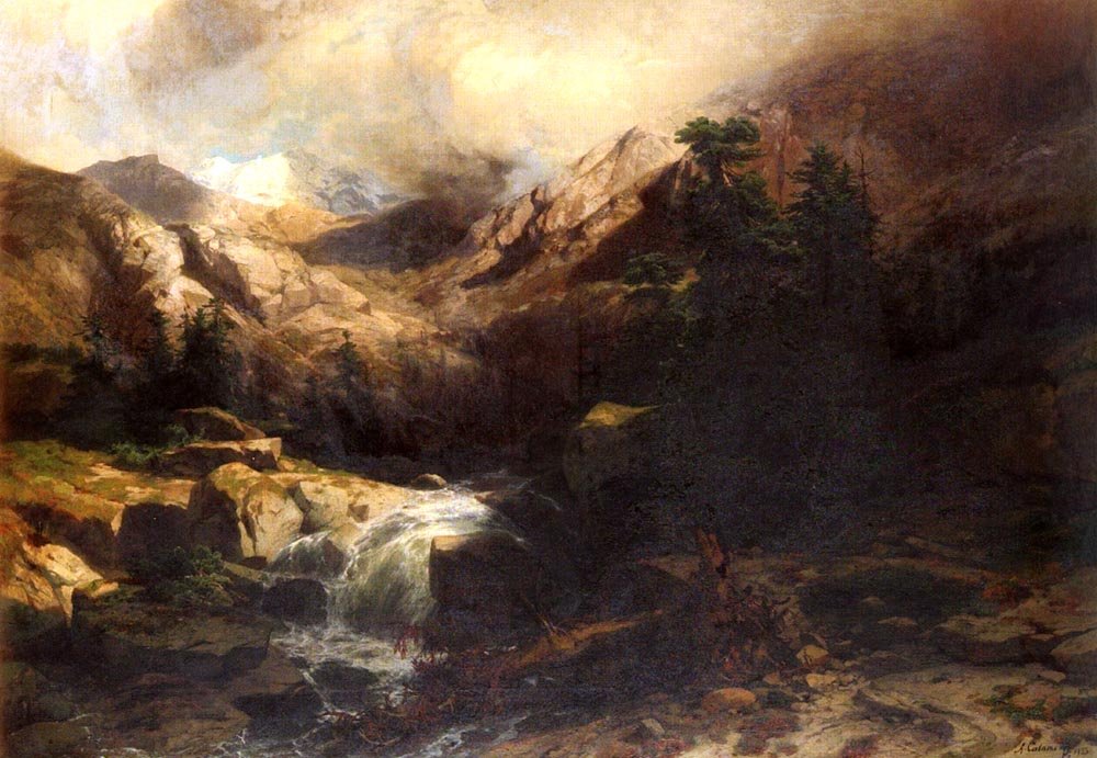 Calame Alexandre Torrent De Montagne Art A4 Photo Print UK