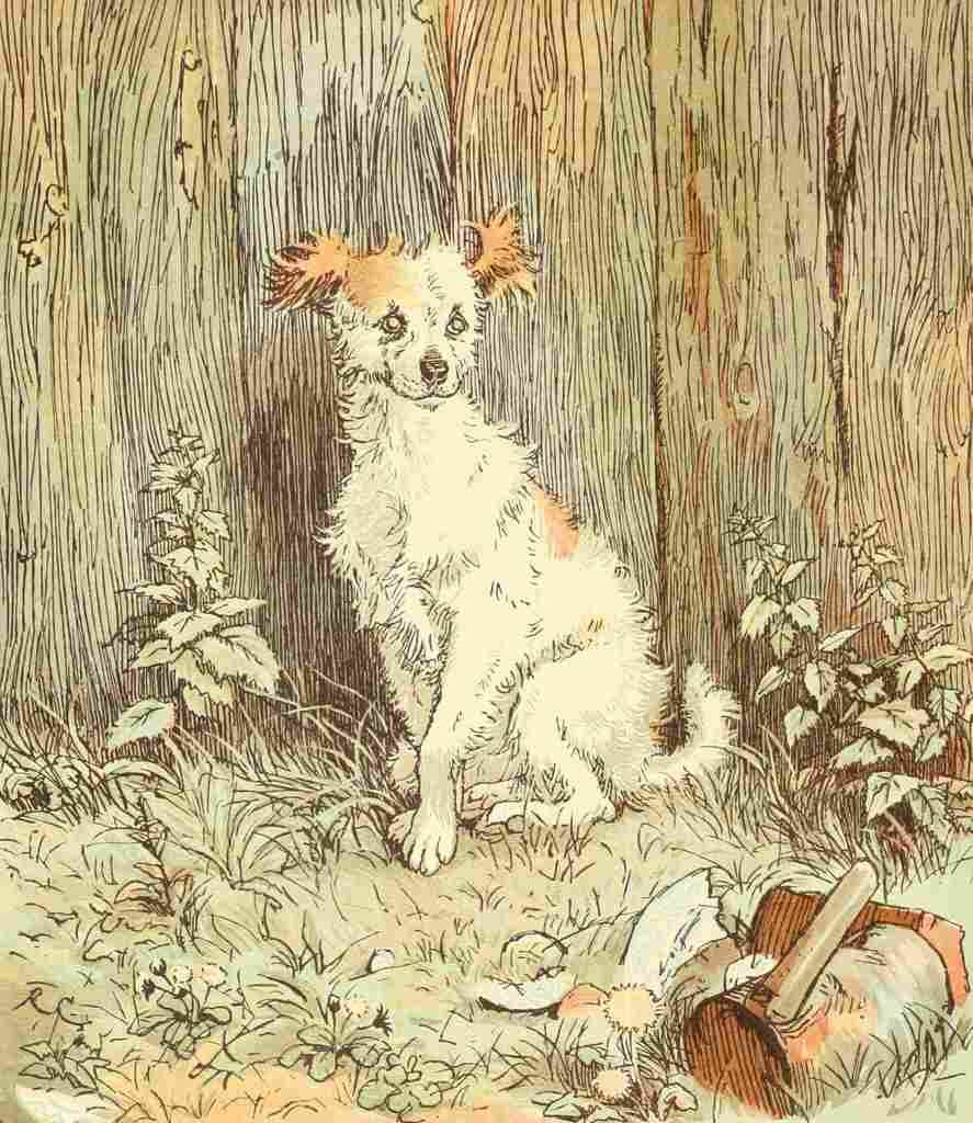 Caldecott Randolph 1890s Scruffy Dog A4 Photo Print