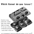 Caley Tray Blocks Vintage Retro Advert Poster A4 Photo Print