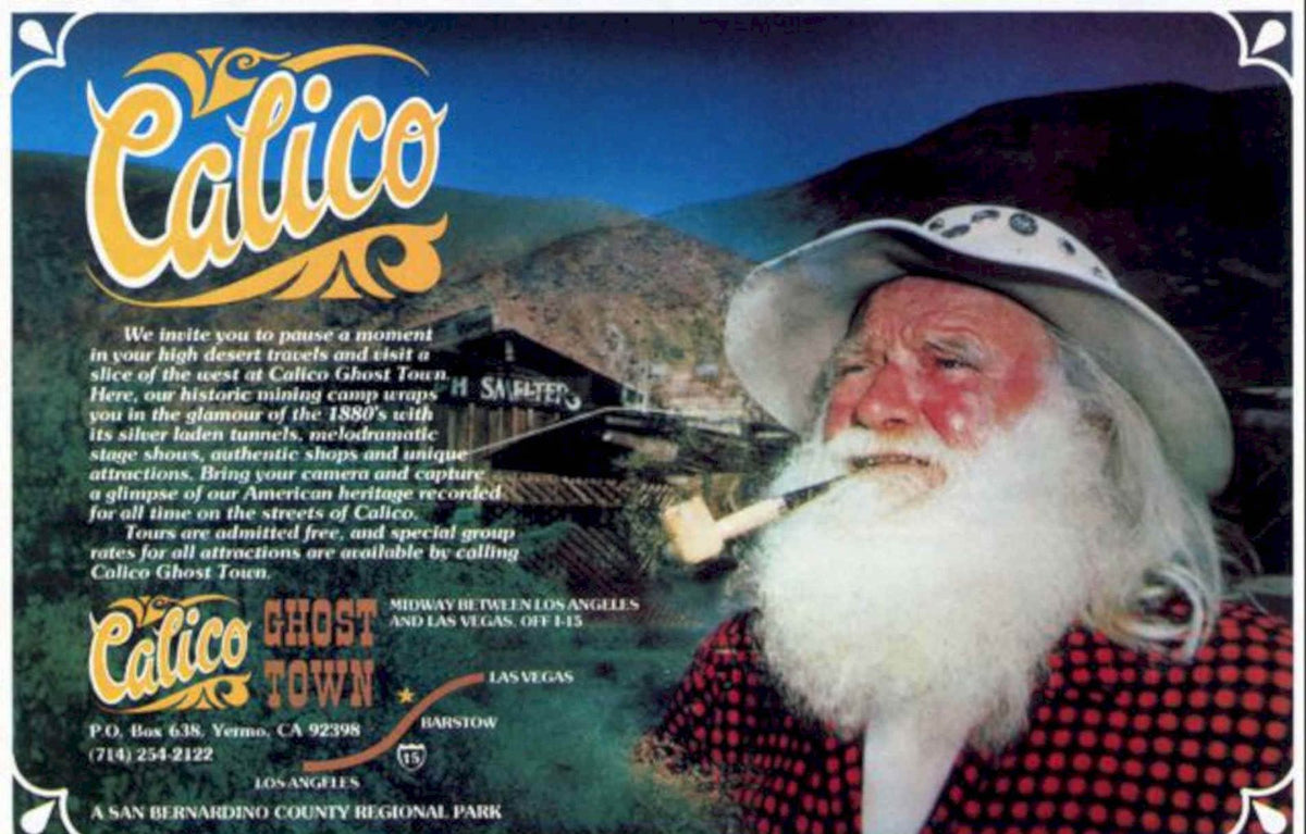 Calico Ghost Town Vintage Retro Advert Poster A4 Photo Print