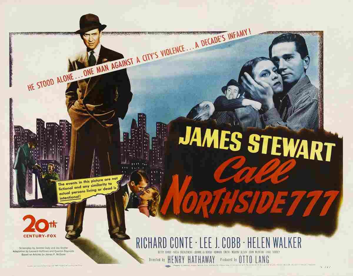 Call Northside 777 02  film star poster A4 Photo Print