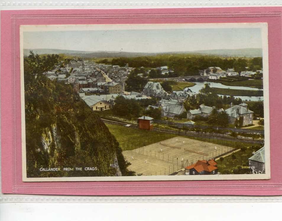 Callander From The Crags Scotland Vintage A4 Photo Print