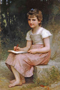 Calling 1896 Bouguereau A4 Photo Print