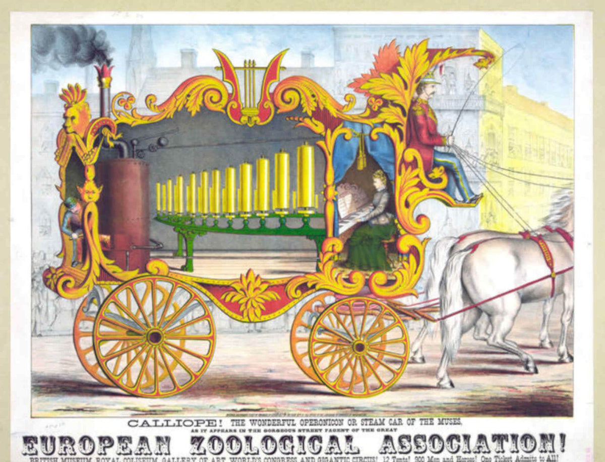 Calliope Carriage Poster Vintage Retro Advert Poster A4 Photo Print