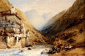 Callow William A Figure Fishing In A Mountain Stream Art A4 Photo Print UK