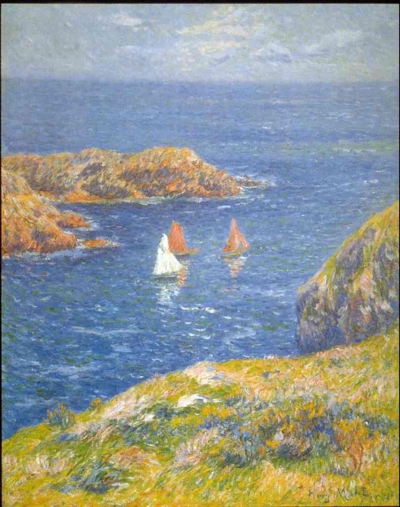 Calm Seas Moret Impressionism A4 Photo Print