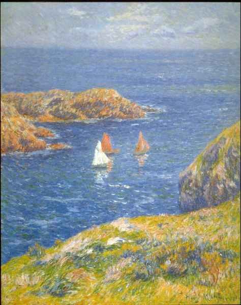 Calm Seas by Moret Impressionism A4 Photo Print
