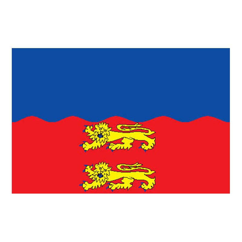 Calvados Dep Flag N2918 A4 Photo Print