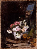 Camarlench Ignacio Pinazo Flores y libros A4 Photo Print
