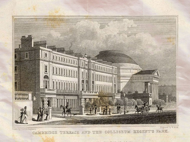 Cambridge London England Shepherd 1827 Vintage A4 Photo Print