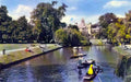 Cambridgeshire Cambridge on the River Vintage A4 Photo Print