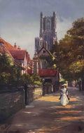 Cambridgeshire Ely Cathedral Vintage A4 Photo Print