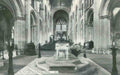 Cambridgeshire Ramsey Abbey Font and Nave Vintage A4 Photo Print