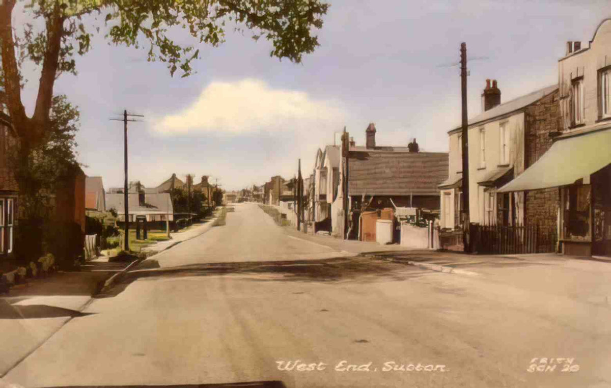 Cambridgeshire Sutton West End 1960s Vintage A4 Photo Print
