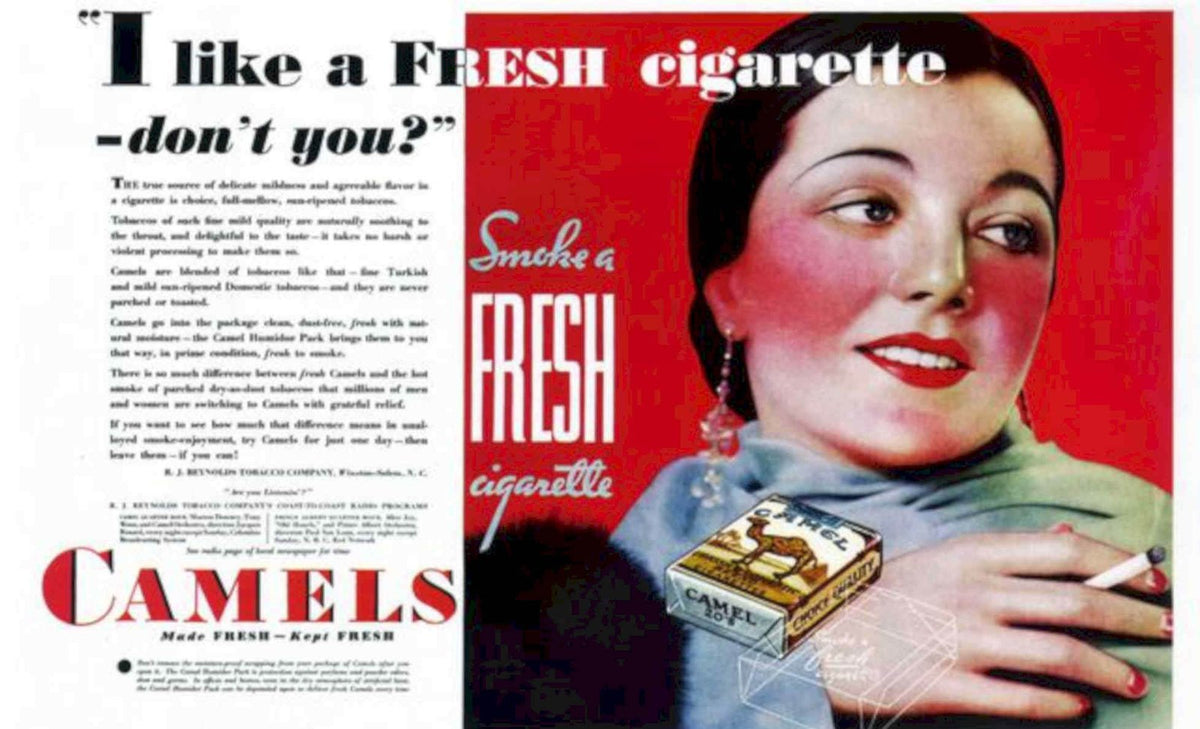 Camel Cigarette Fresh Vintage Retro Advert Poster A4 Photo Print