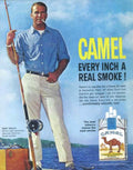 Camel Fishing Man Vintage Retro Advert Poster A4 Photo Print