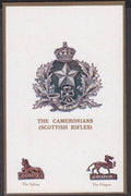 Cameronians Scottish Rifles Badge Vintage A4 Photo Print