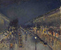 Camille Pissarro The Boulevard Montmartre at Night A4 Photo Print