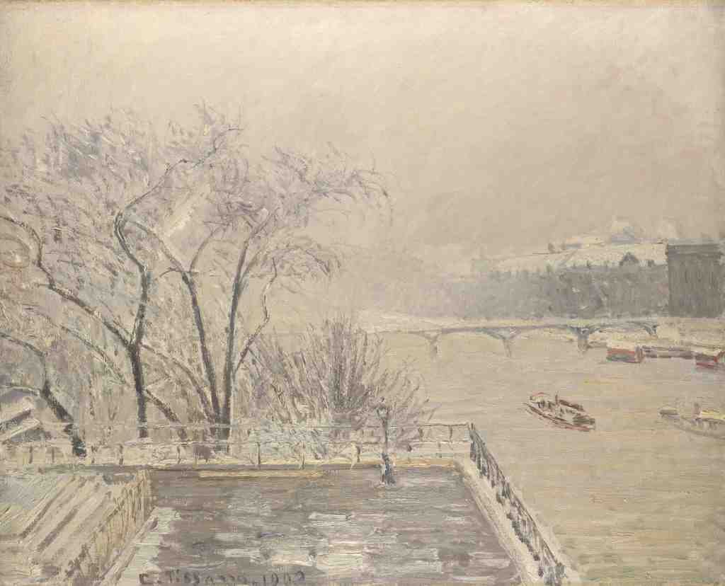 Camille Pissarro The Louvre under Snow A4 Photo Print