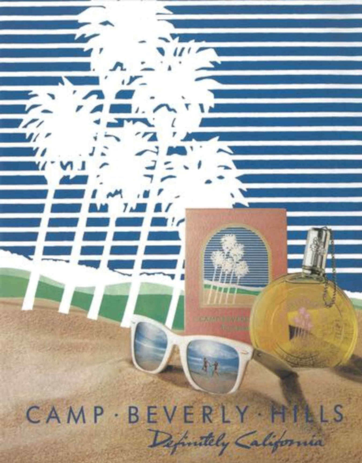Camp Beverly Hills Vintage Retro Advert Poster A4 Photo Print