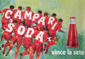 Campari Soda Vince La Sete Football Vintage Advert A4 Photo Print