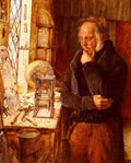 Campbell James Our Village Clockmaker Solving A Problem Art A4 Photo Print