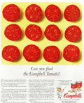 Campbell Tomatoes Grid Vintage Retro Advert Poster A4 Photo Print