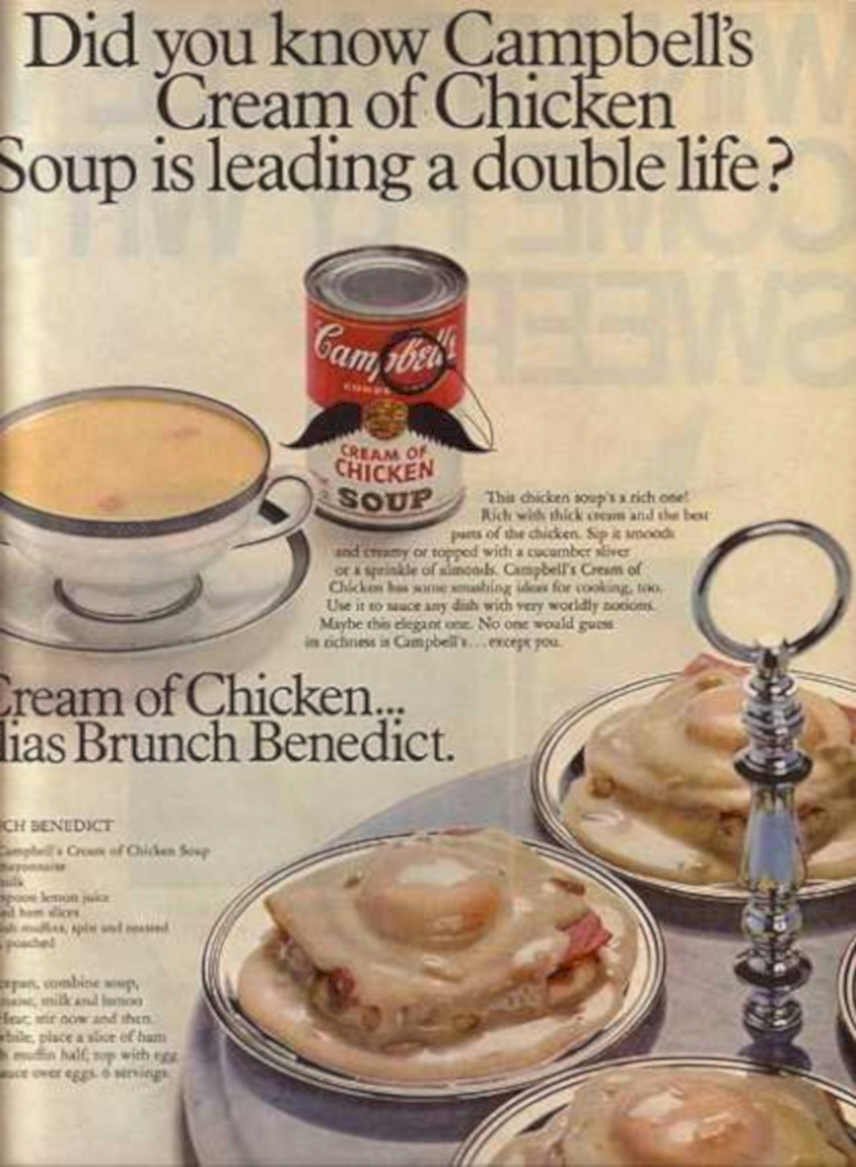 Campbells Soup Benedict Vintage Retro Advert Ads A4 Photo Print