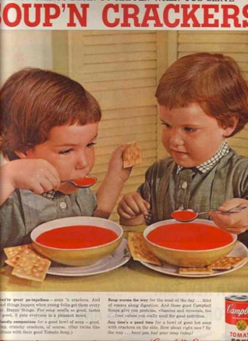 Campbells Soup Crackers Vintage Retro Advert Ads A4 Photo Print