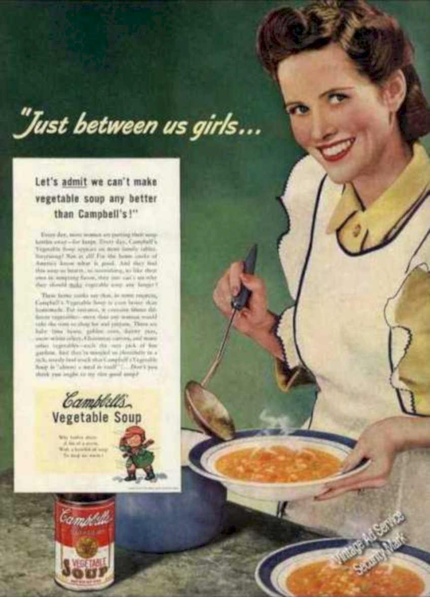 Campbells Soup Kitchen Vintage Retro Advert Ads A4 Photo Print