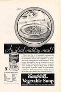 Campbells Soup Table 1 Vintage Retro Advert Ads A4 Photo Print