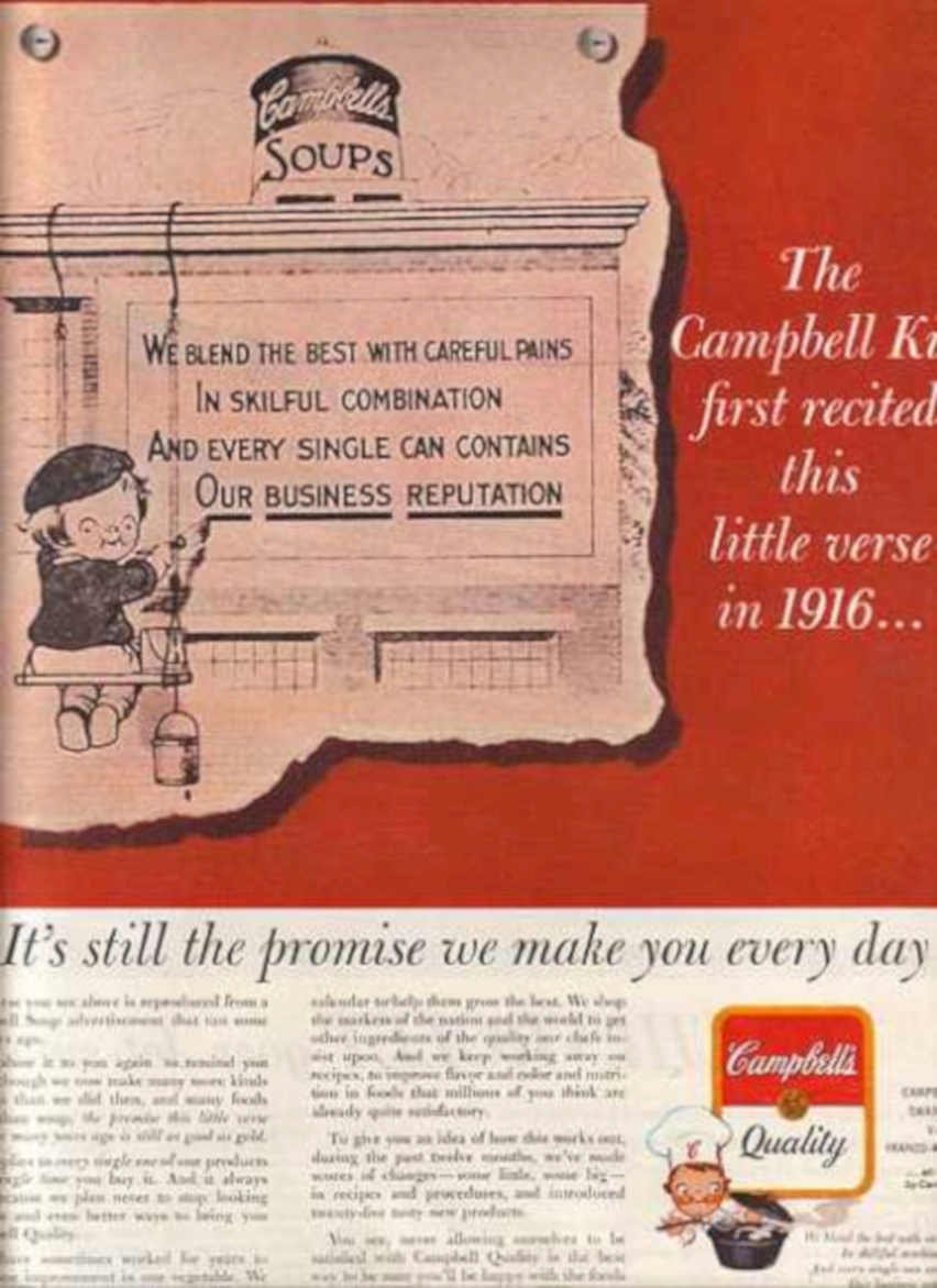 Campbells Soups Cans 2 Vintage Retro Advert Ads A4 Photo Print