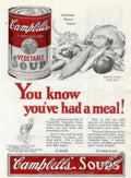 Campbells Vegetable Soup Vintage Retro Advert Ads A4 Photo Print