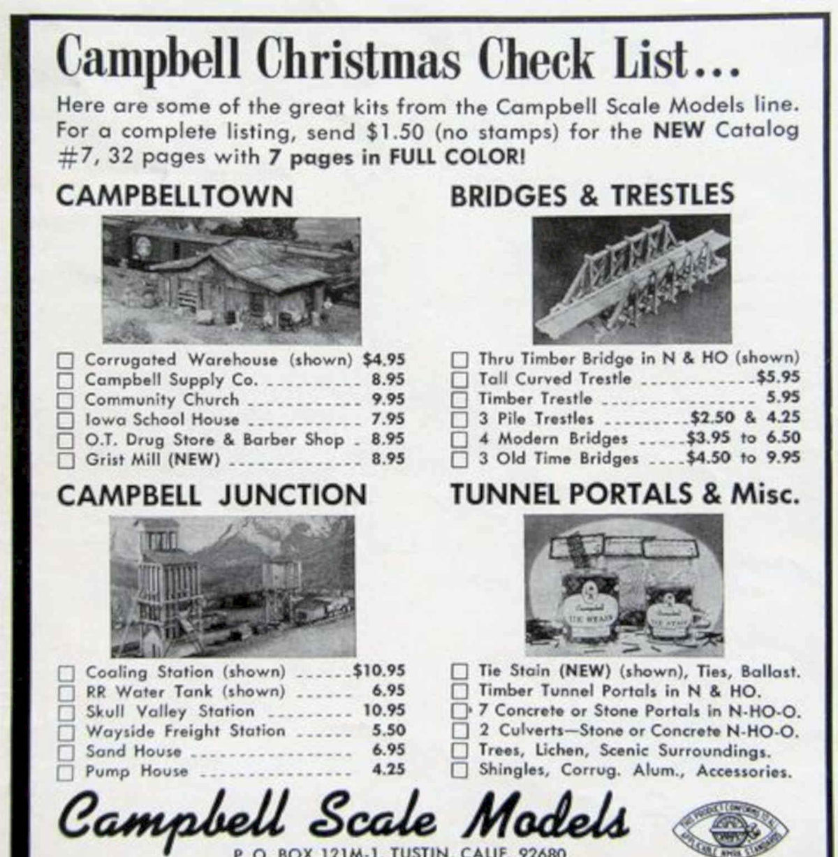 Camptown Junction Models Vintage Retro Advert Poster A4 Photo Print
