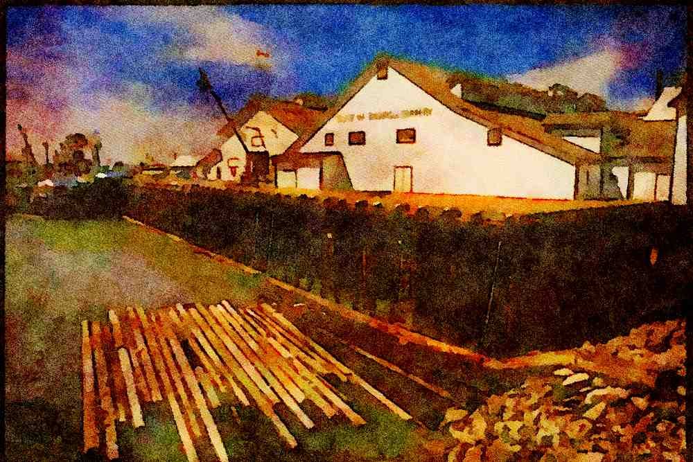 Canada 230001 Fish Cannery, Delta, British Columbia A4 Limited Edition Watercolour Print