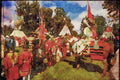 Canada 230021 Indian Village Tribe, Calgary Stampede, Alberta A4 Limited Edition Watercolour Print